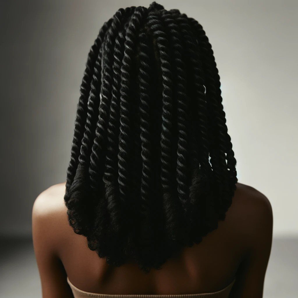 Three-Strand Twists Black hair salon